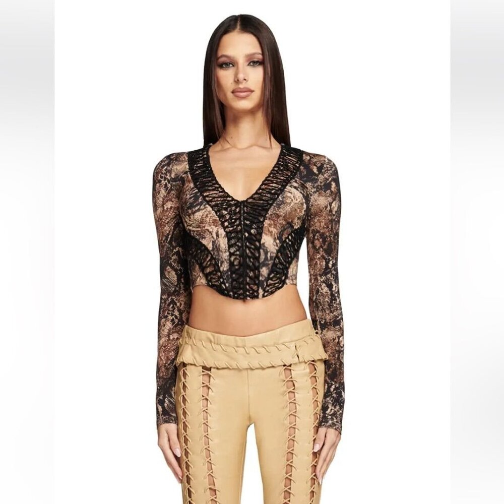 Grunge I.AM.GIA IRISS Rockstar Festival Lace Top | Alt Streetwear | XS | EUC